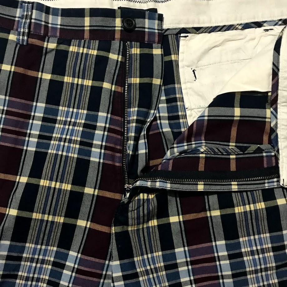 Nautica Men's Size 40 W Shorts Clipper Relaxed Fit Multicolor Plaid Bermudas