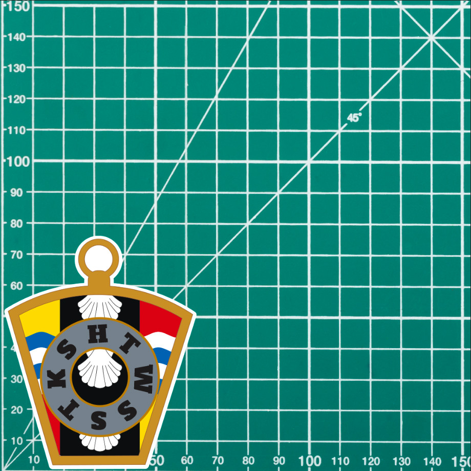 Masonic Mark Masonry Stickers - Bedfordshire Colours - Multiple Sizes - Picture 4 of 9