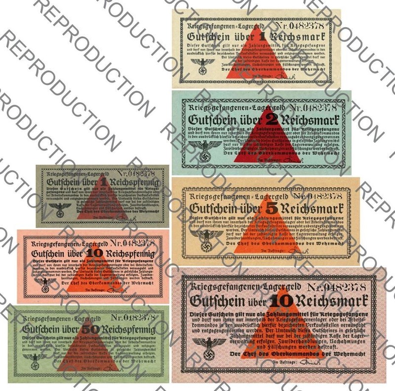 German/Allemagne - Pow Camp Currency - Reichsmark 1945 Stalag - D-Day * Repro *