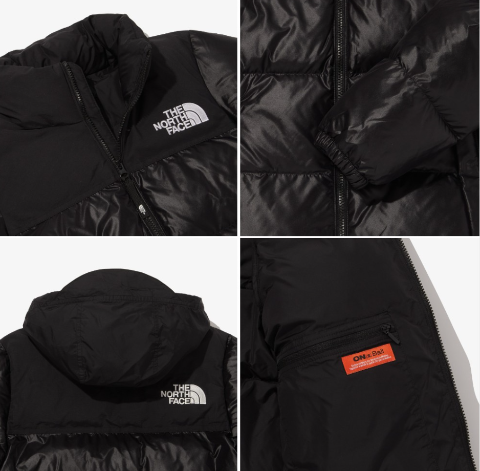 Pre-owned The North Face Authentic Women's Nuptse On Ball Jacket / Heritage Style In Black