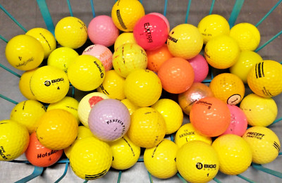 50 MIXED Brands 3A/4A Multi Color Recycled/Used/Pre Owned Golf Balls
