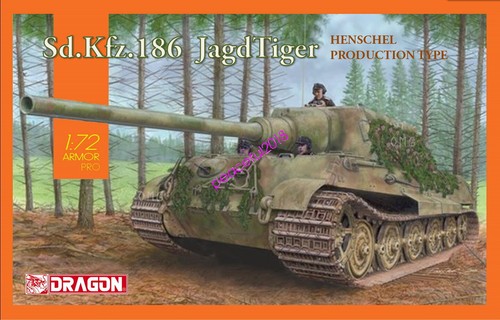 DRAGON製 1/35 Sd.Kfz.186 JAGTIGER DRAGON 1/72 7563 Sd.Kfz.186 Jagdtiger Henschel Production