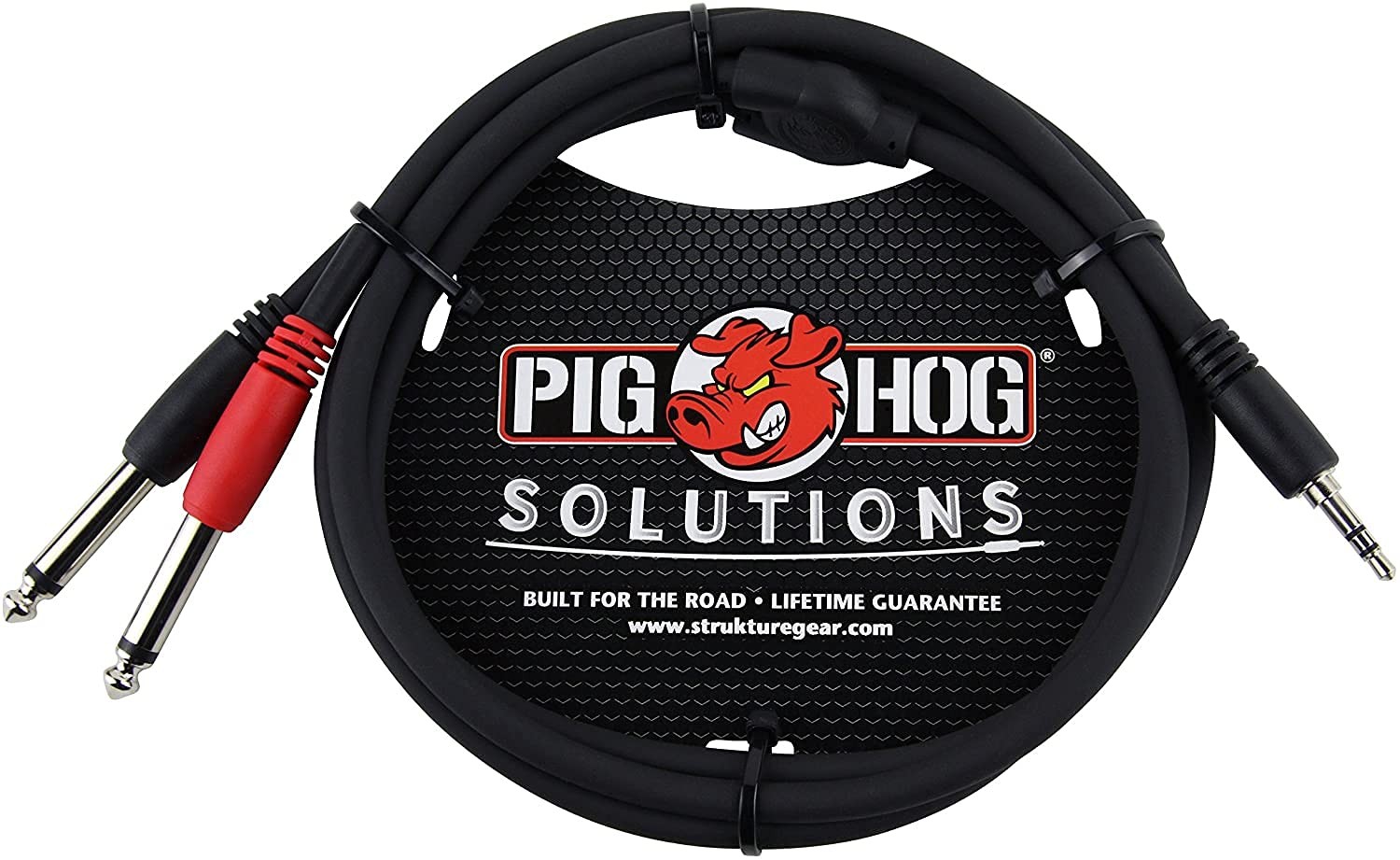Pig Hog PB-S3403 3.5 mm Stereo to Dual 1/4