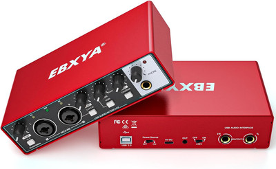 EBXYA Audio Interface for Mac and Pc, Usb Audio Interface 24Bit/196kHz High-Fide
