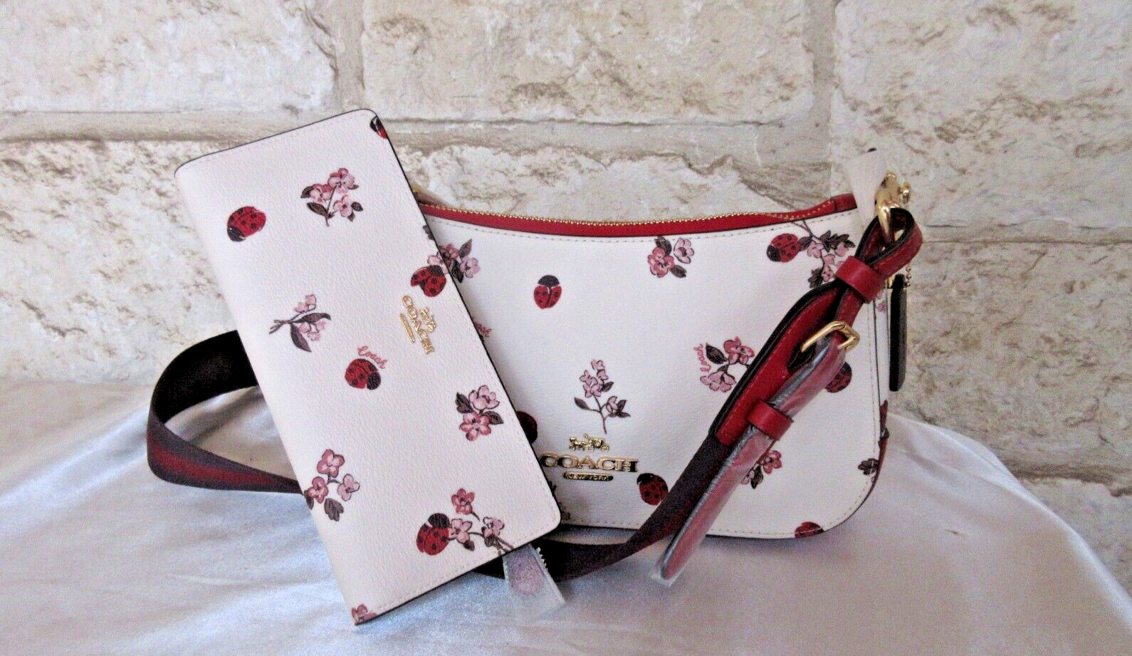 COACH☆JES BAGUETTE With Ladybug Floral Print Coach Jes Baguette With Ladybug Floral Print | Brixton Baker