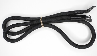 Black Rope Camera Neck Strap w/ Metal Rings For Canon Nikon Sony Pentax & More