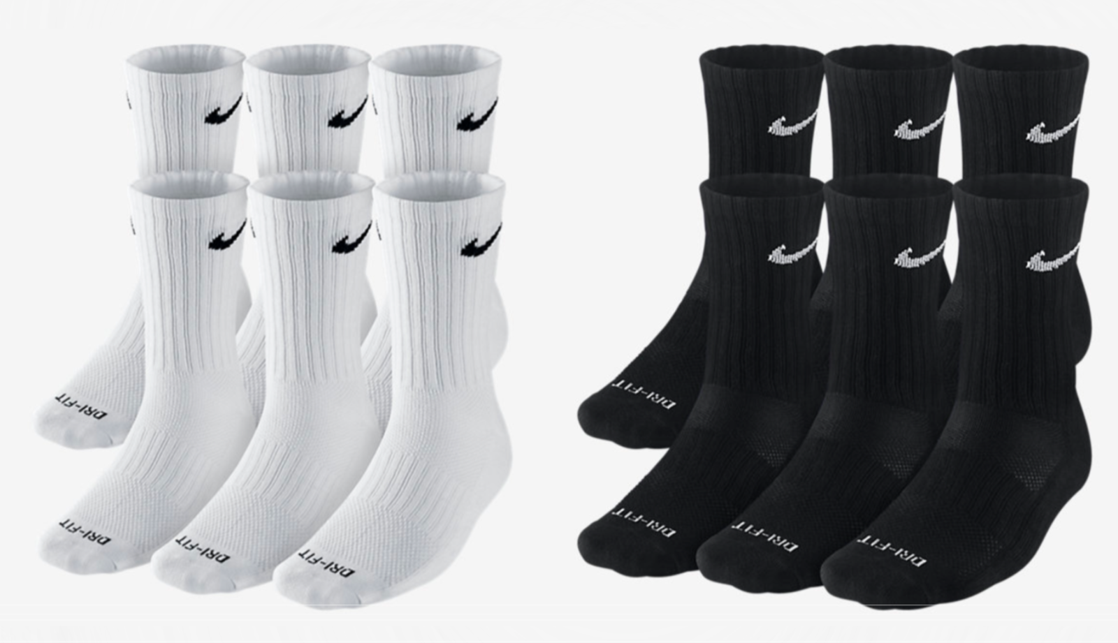 S Nike Everyday Performance Plus Crew Socks Pick 1 - 3 - 6 P