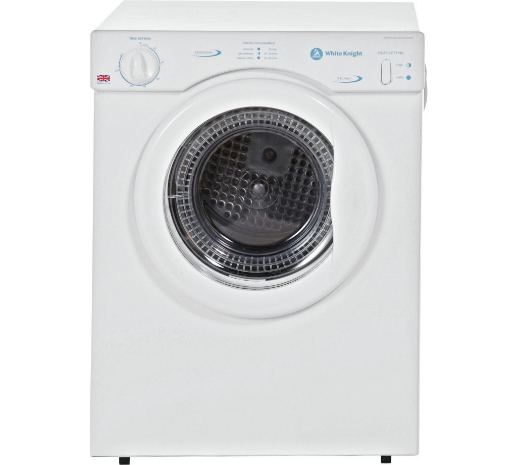 White Knight C372WV Free Standing 3kg Compact Vented Tumble Dryer White.clean condition