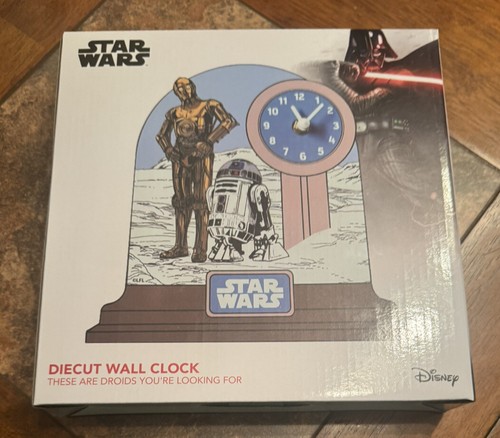 ♡STAR WARS デス・スター クリップチャーム ２コ♪ Sealed Culturefly Star Wars Diecut Clock R2-D2 & C-3PO These