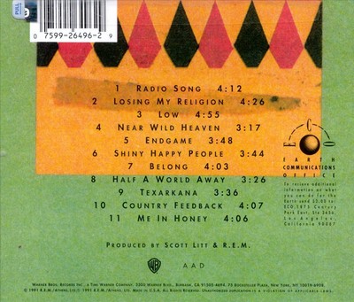 R.E.M. OUT OF TIME NEW CD