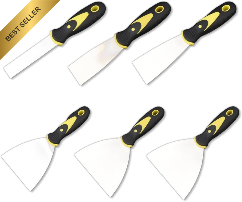 Stainless Steel Thickened Putty Knife Set - 5-Piece 1