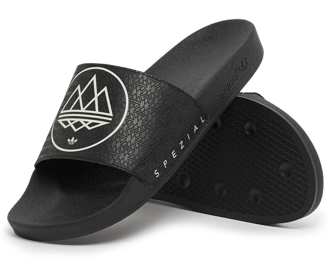 靴 adidas ADILETTE SPZL 26.5 SPEZIAL Sz 5M / 6W Adidas ADILETTE SPZL Slides Chalk White/Core