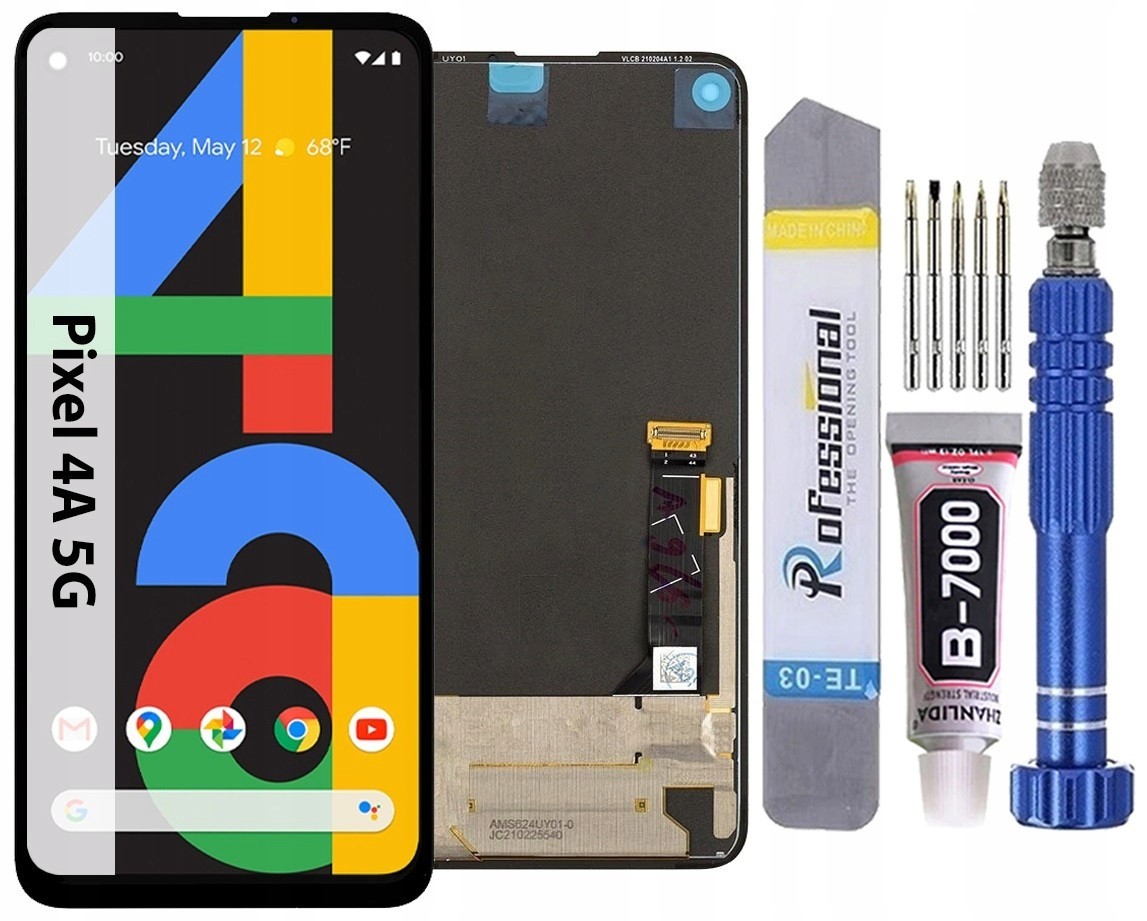 Original OLED HD display Für Google Pixel 4A 5G Bildschirm LCD Fingerprint