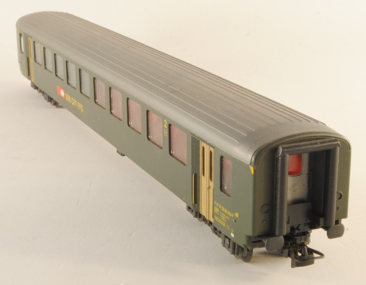 Lima Vagone passeggeri SBB-CFF FFS di 2a classe fumatori  treno Svizzera H0 1:87