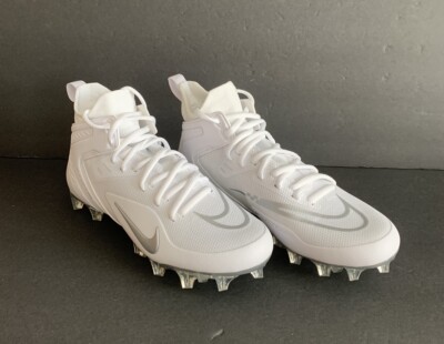 Nike Alpha Huarache 8 Elite LAX Mens CW4440-100 White Lacrosse Cleats Size 8