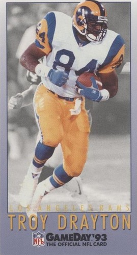 1993 Fleer GameDay Troy Drayton #409