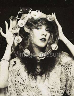 Stevie Nicks with Tambourine Photo Print Poster Fleetwood Mac Young