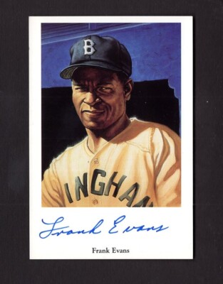 Frank Evans SIGNED Negro League Ron Lewis Postcard Autographed
