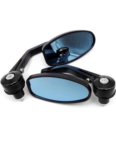 Aluminum Rearview Bar End Mirrors fit 7/8 22mm Handlebar for Motorcycle /Scooter