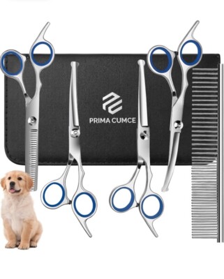 Prima Cumce Dog Grooming Sheer Set 5 Piece Set 