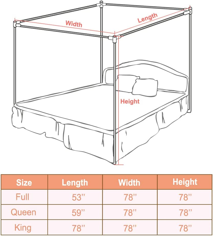 Canopy Bed Frame Poles King Size Stainless Steel Canopy Bed Frame Post Four Corn