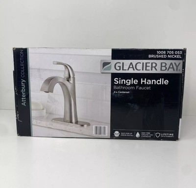 Glacier Bay Atterbury Single Hole Single-Handle HighArc Bathroom Brushed Nickel
