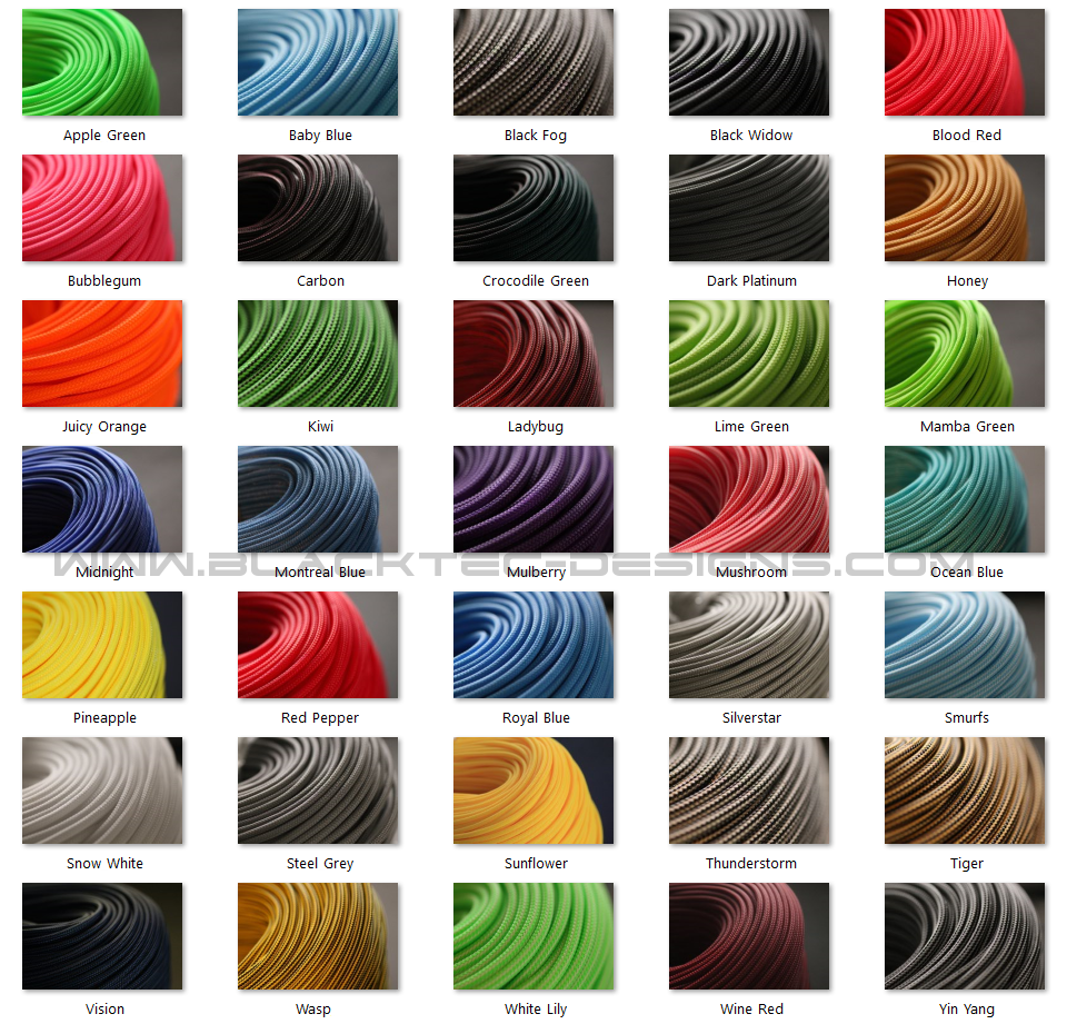 Geflechtschlauch Gewebeschlauch Kabelschlauch PET Sleeve Kabelschutz Meterware