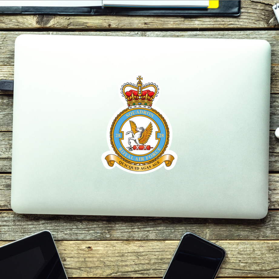 Royal Air Force 28 Squadron Vinyl Stickers - Picture 2 of 4