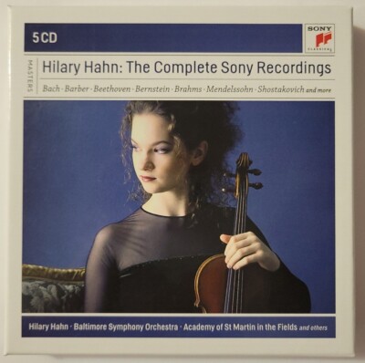 Hilary Hahn The Complete Sony Recordings 5 CD Box Set 2015 Bach Beethoven Album