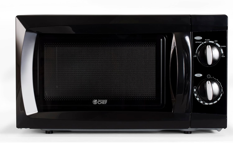 0.6 Cubic Foot Microwave with 6 Power Levels, Small Microwave with Grip Handle,