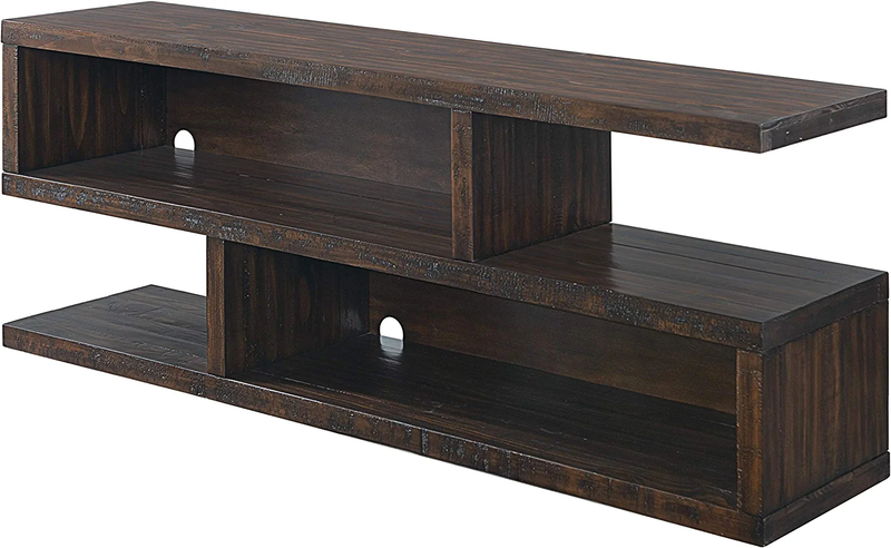 Lexington Solid Wood TV Stand, 70", Dark Mocha