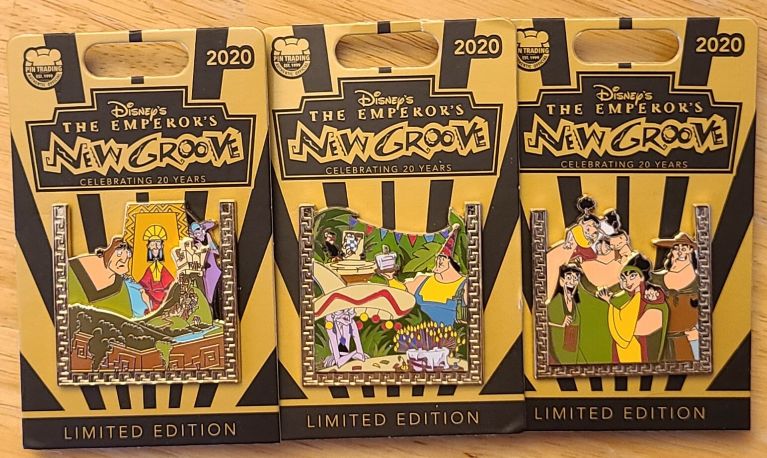 Disney Parks Pins Emperor's New Groove 20th Anniversary 3x