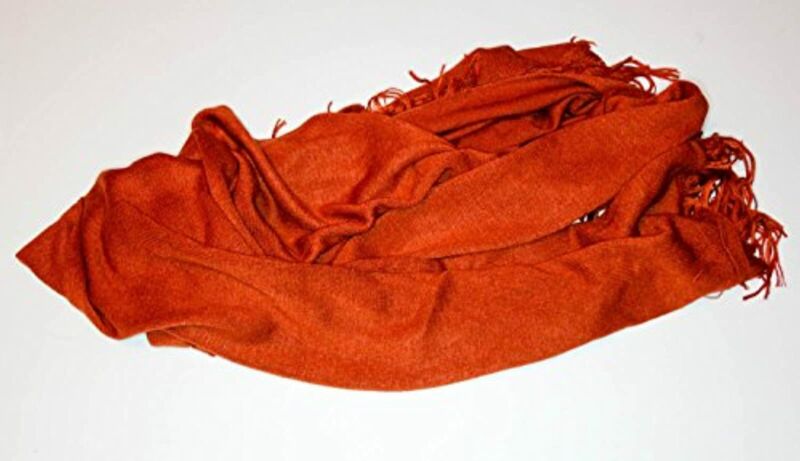 Rust Red Orange Pashmina Style Scarf Brand New