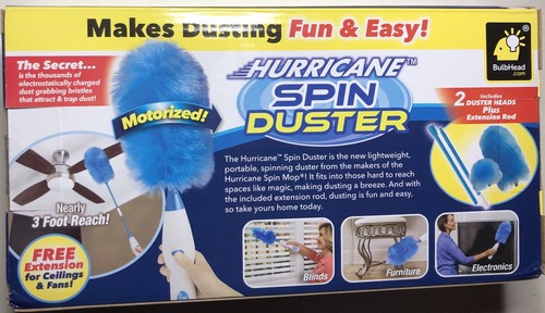 Hurricane Spin Duster Motorized Dust Wand by BulbHead The Electric Duster