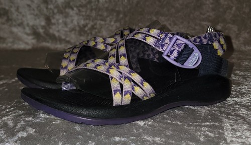 Chacos Purple/Yellow ZX/1 EcoTread Hiking Water Shoes Sandal