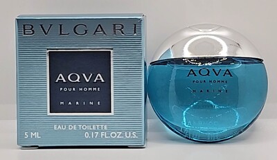 Aqva Pour Homme Marine by Bvlgari EDT 0.17oz/5ml Mini