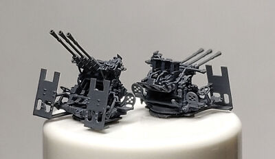 BUNKER STUDIO  IJN35006 1/350 Scale IJN Type96 25mm Triple AA Gun (Late)