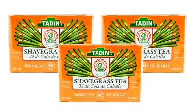 Tadin Shave Grass Herbal Tea, (Cola de Caballo), 24 bags  (3 BOXES) 11/2025
