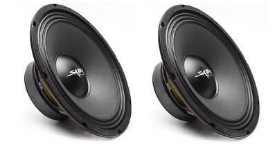 (2) NEW SKAR AUDIO FSX10-4 10-INCH 4 OHM 400W MAX CAR PRO AUDIO SPEAKERS - PAIR