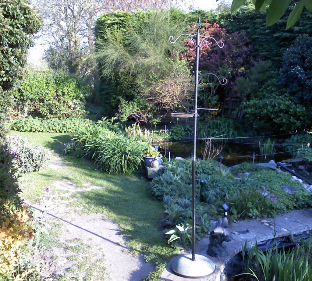 Tall Free Standing Metal Garden Bird Feeding Stand In Norwich
