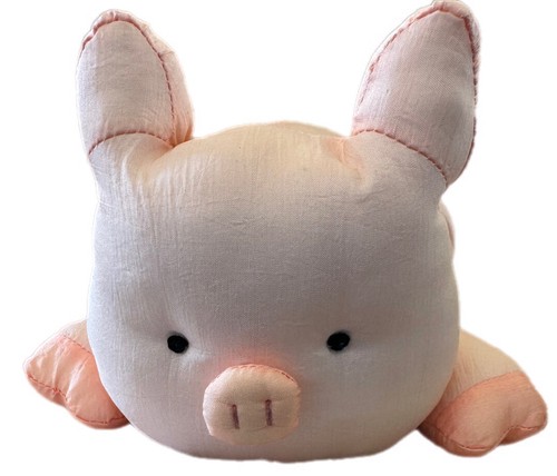 Pig ☆ NEW Shinada Global Mochi Mochi Series Pig Animal Plush (L