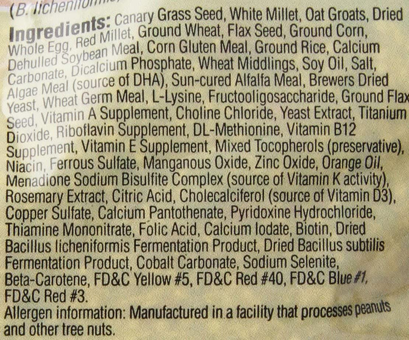Kaytee Forti Diet Egg-Cite Bird Food For Parakeets, 5-Pound Bag