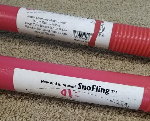 2 SnoFling snow ball maker/thrower