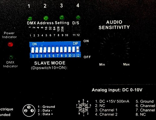 Eliminator Lighting ED-15 4-Channel DMX Lighting Dimmer Pack.  (A43)