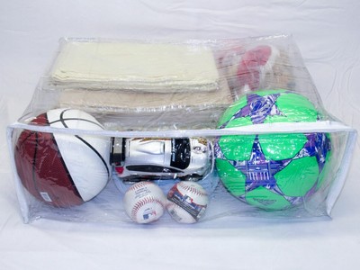 Heavy Duty Plastic Vinyl Zippered Closet Storage Bags (Clear) 22x18x7.5" 5-Pack