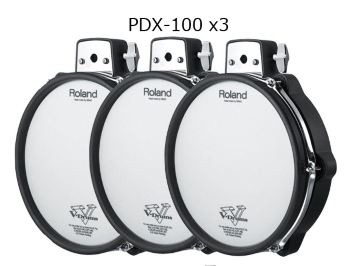 Roland PDX-100 3 piece set V-Pad 10 inch V Drums TD 50 27 25