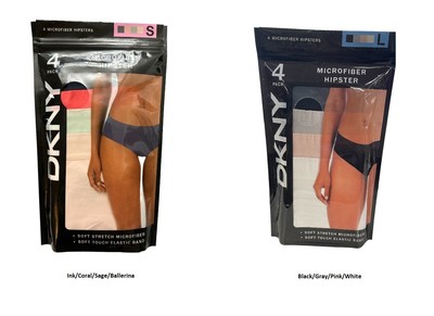 

Женское хипстерское нижнее белье из мягкой эластичной микрофибры DKNY, 4 шт.