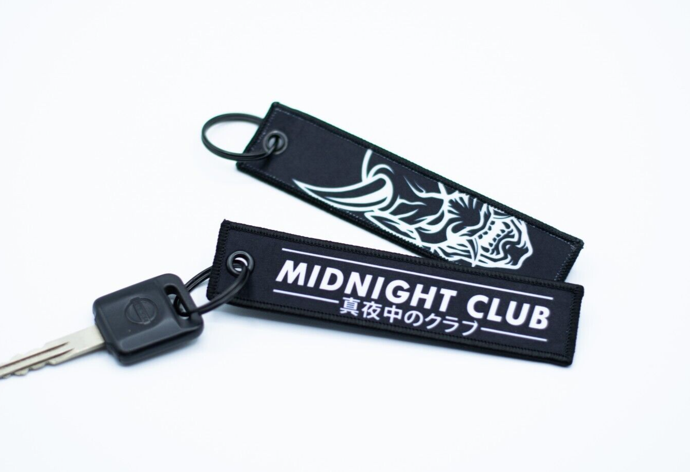 ジャマイカ7” Ikanji Give Thanks NONE Key-Tyme Entertainment /00080 Midnight Club Oni Mask Jet Tag Keychain | Black | JDM Funny