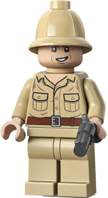 LEGO Rene Belloq Tan Jacket Minifigure Indiana Jones 77015 NEW iaj053