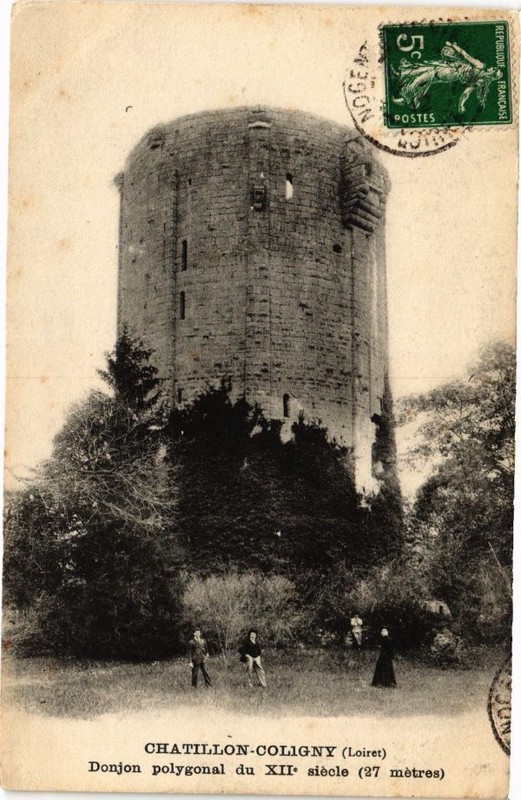 Cpa Chatillon-Coligny - Donjon Polygonal Du Xii Siecle (228546)